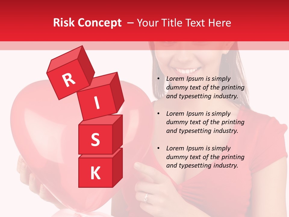 Portrait Happiness Caucasian PowerPoint Template