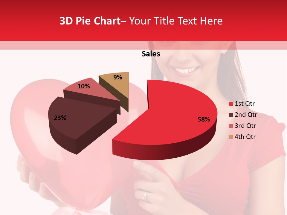 Portrait Happiness Caucasian PowerPoint Template