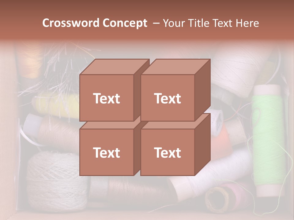 Scissors Equipment Textile PowerPoint Template