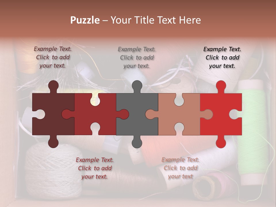 Scissors Equipment Textile PowerPoint Template