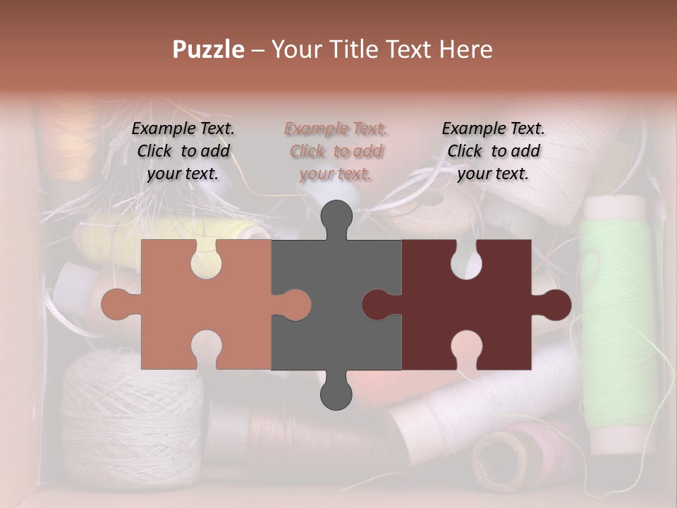 Scissors Equipment Textile PowerPoint Template