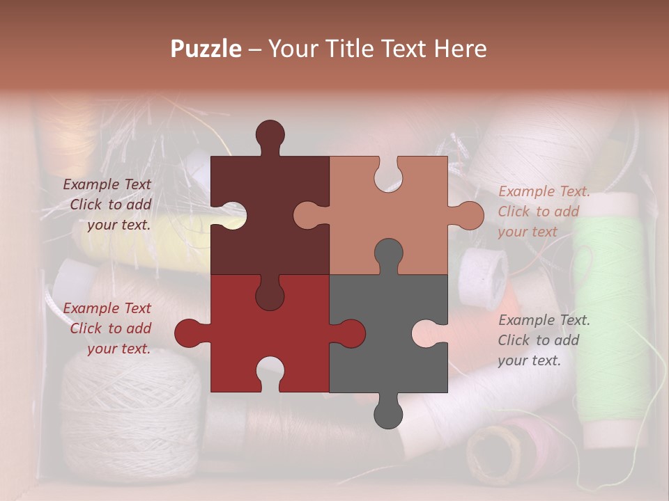 Scissors Equipment Textile PowerPoint Template