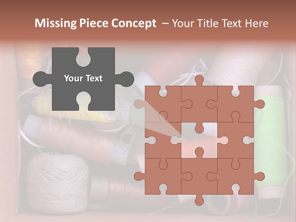 Scissors Equipment Textile PowerPoint Template