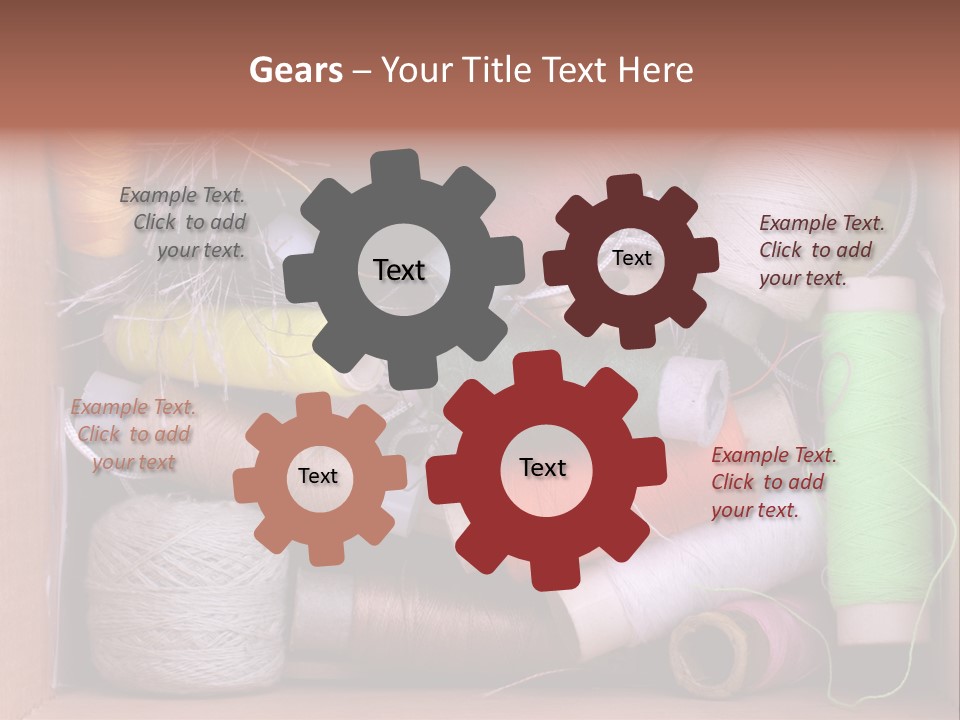 Scissors Equipment Textile PowerPoint Template