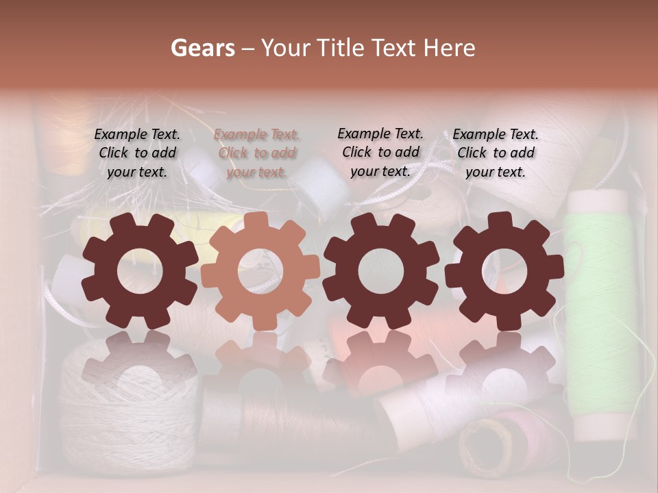 Scissors Equipment Textile PowerPoint Template