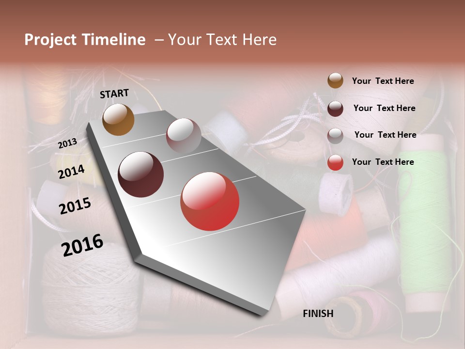Scissors Equipment Textile PowerPoint Template