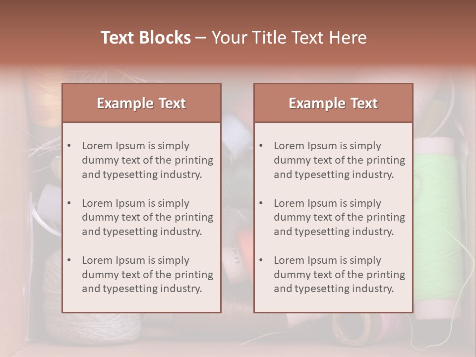 Scissors Equipment Textile PowerPoint Template
