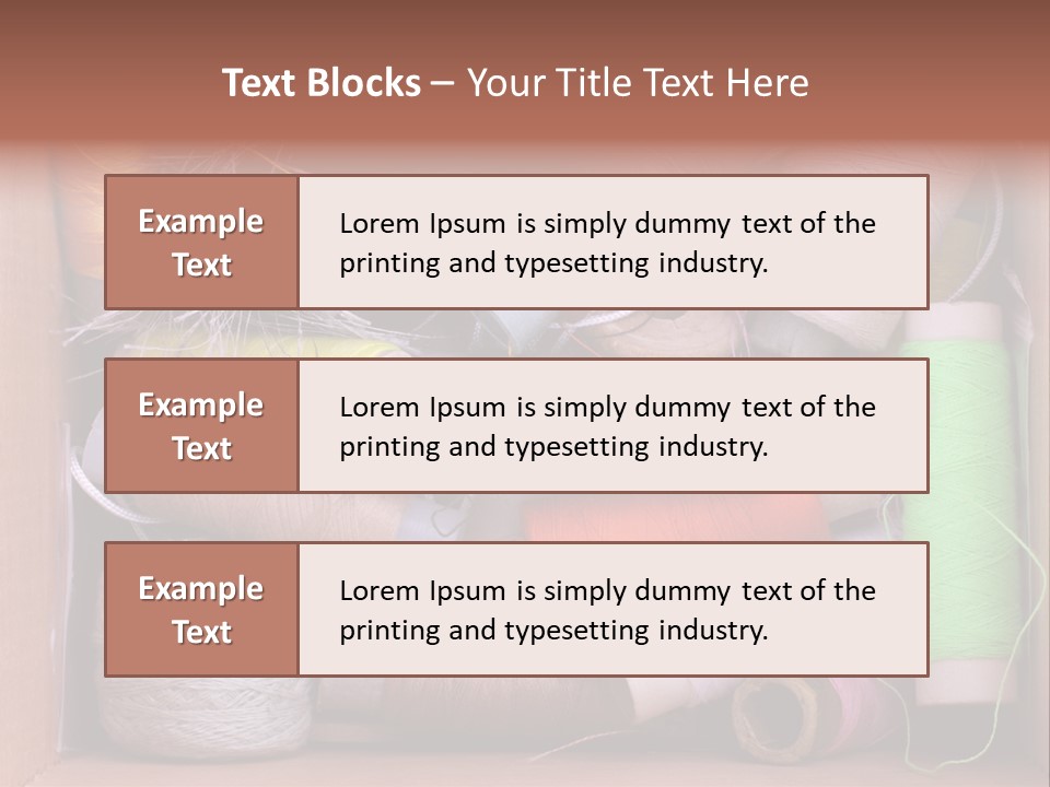 Scissors Equipment Textile PowerPoint Template