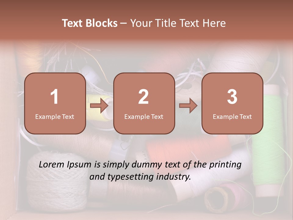 Scissors Equipment Textile PowerPoint Template