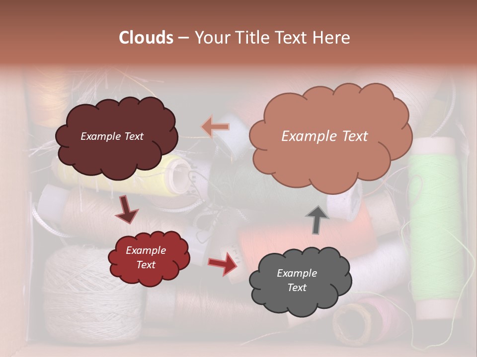 Scissors Equipment Textile PowerPoint Template