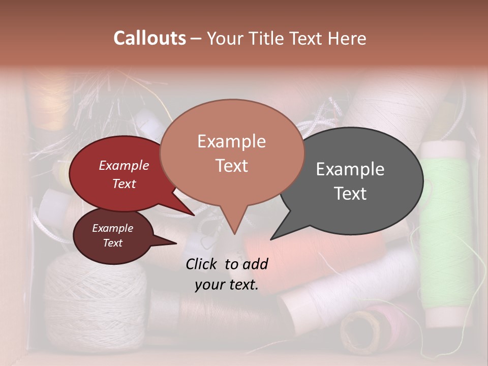 Scissors Equipment Textile PowerPoint Template
