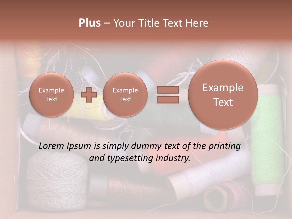 Scissors Equipment Textile PowerPoint Template