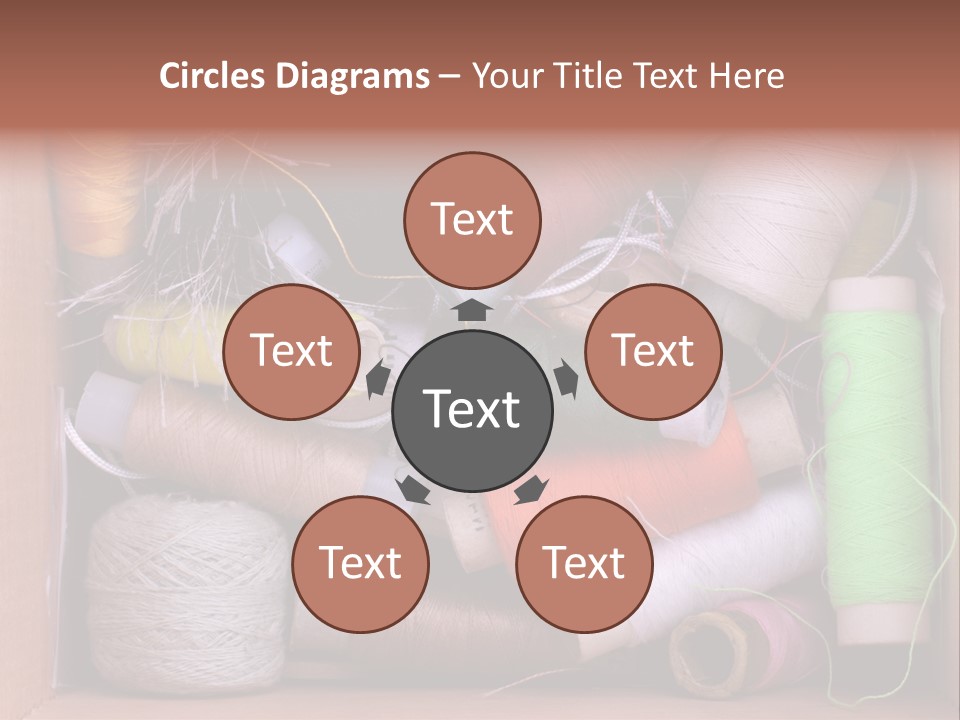 Scissors Equipment Textile PowerPoint Template