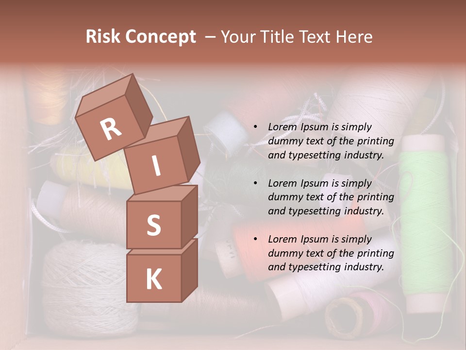 Scissors Equipment Textile PowerPoint Template