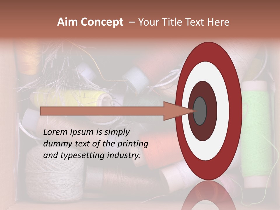 Scissors Equipment Textile PowerPoint Template