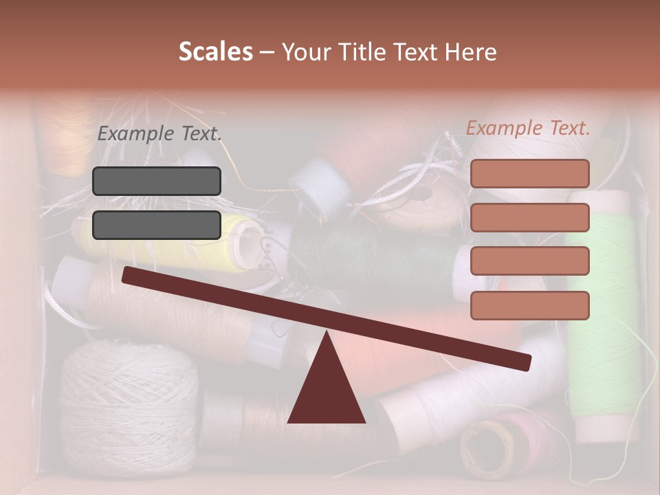 Scissors Equipment Textile PowerPoint Template