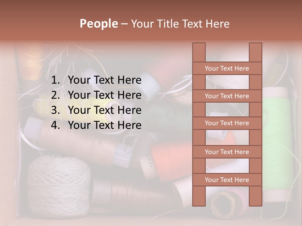 Scissors Equipment Textile PowerPoint Template