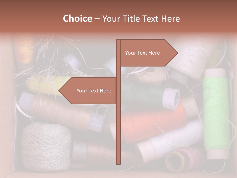 Scissors Equipment Textile PowerPoint Template