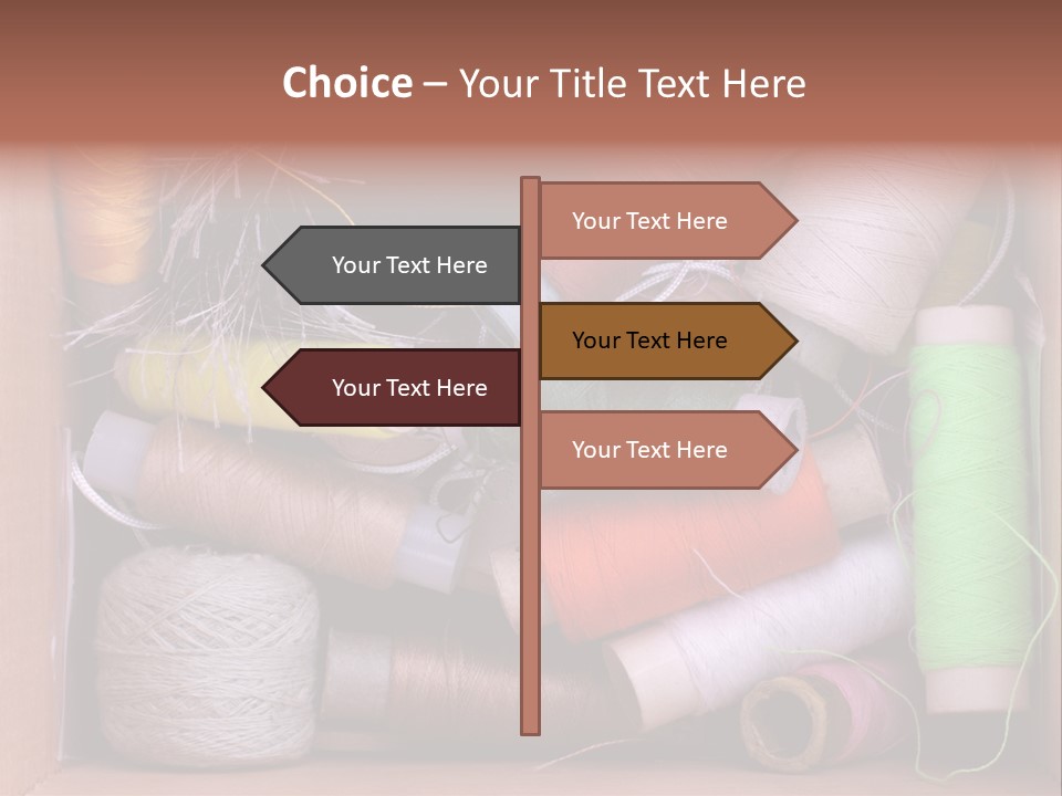 Scissors Equipment Textile PowerPoint Template