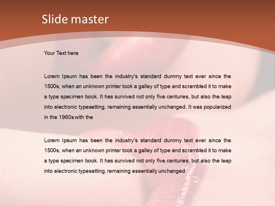 Beautiful Lips PowerPoint Template