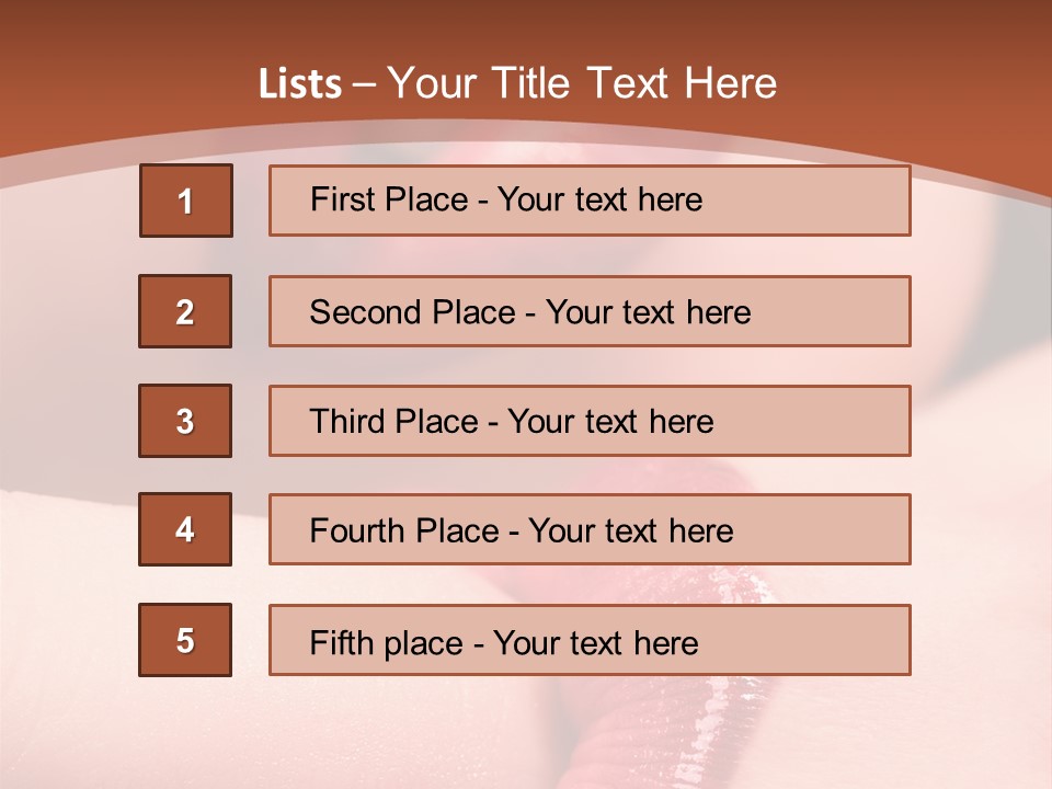 Beautiful Lips PowerPoint Template