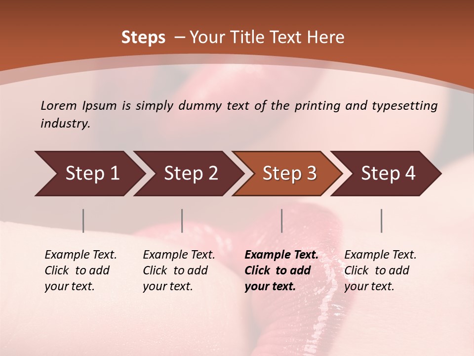 Beautiful Lips PowerPoint Template