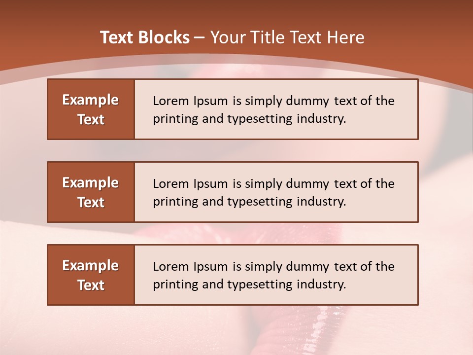 Beautiful Lips PowerPoint Template