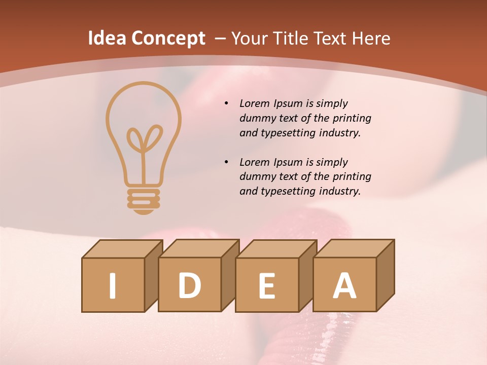 Beautiful Lips PowerPoint Template