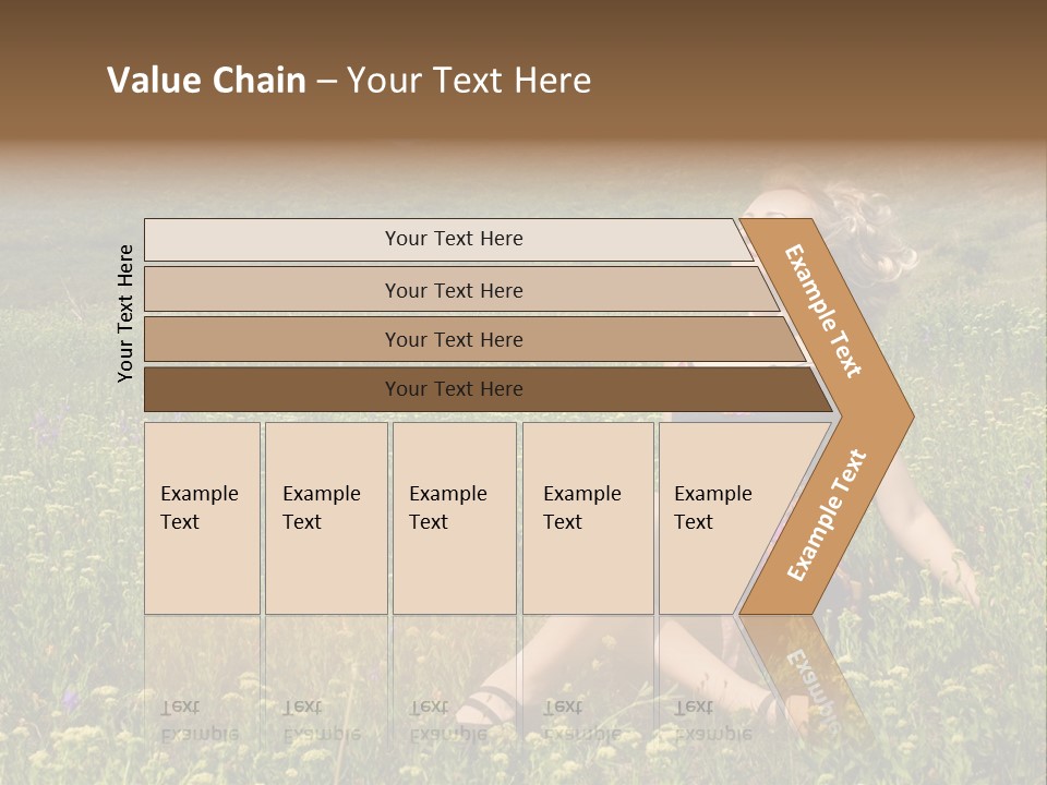 Woman Resting Sitting PowerPoint Template