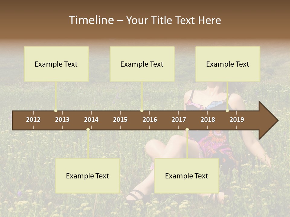 Woman Resting Sitting PowerPoint Template
