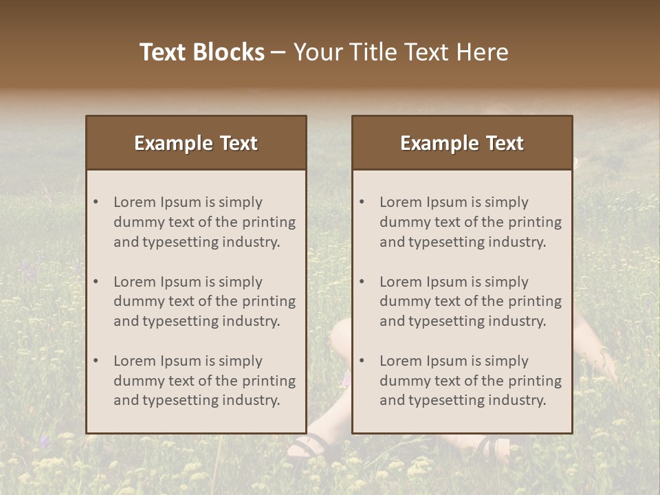 Woman Resting Sitting PowerPoint Template