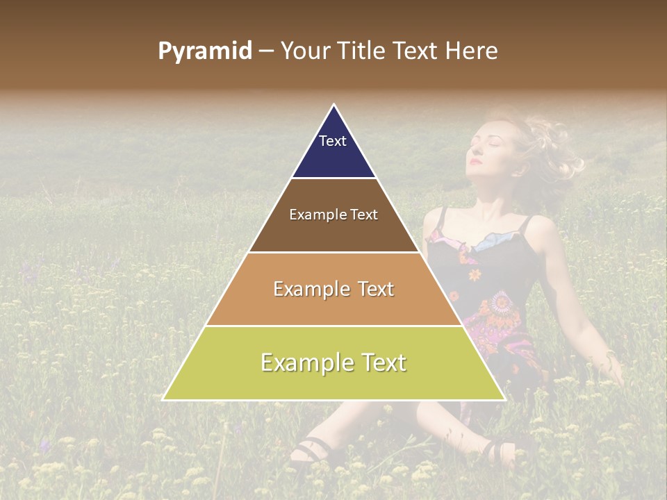 Woman Resting Sitting PowerPoint Template