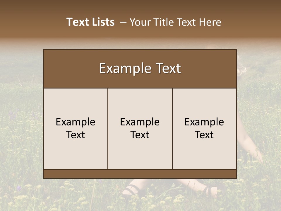 Woman Resting Sitting PowerPoint Template