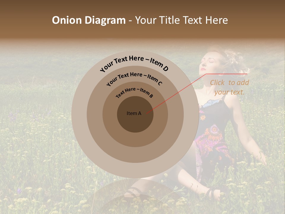 Woman Resting Sitting PowerPoint Template