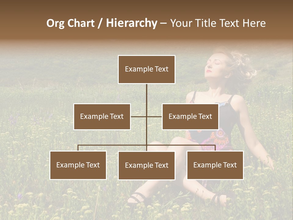 Woman Resting Sitting PowerPoint Template