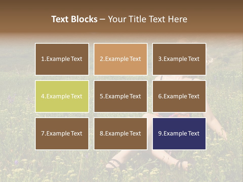 Woman Resting Sitting PowerPoint Template