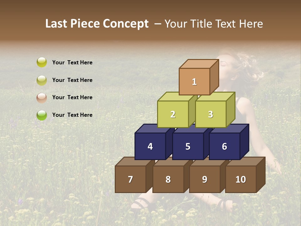 Woman Resting Sitting PowerPoint Template