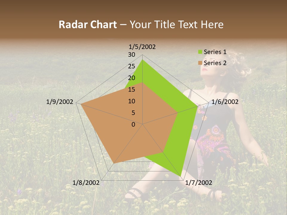 Woman Resting Sitting PowerPoint Template
