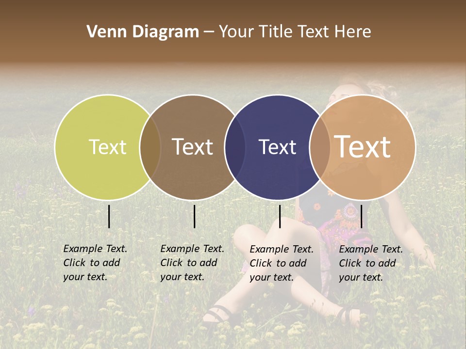 Woman Resting Sitting PowerPoint Template