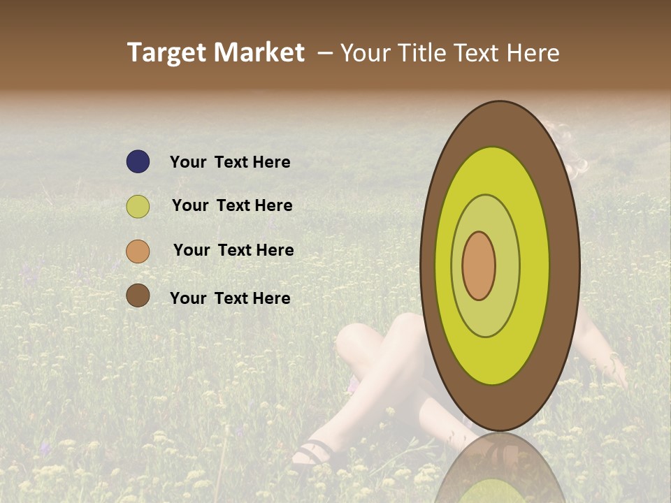 Woman Resting Sitting PowerPoint Template