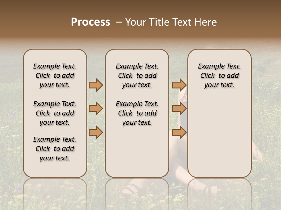 Woman Resting Sitting PowerPoint Template