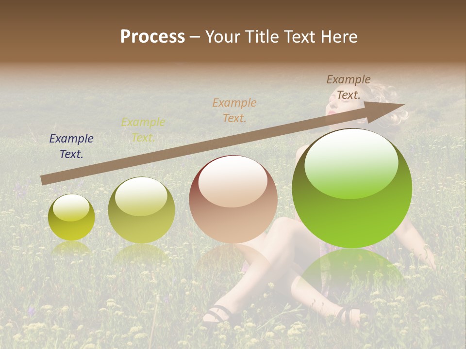 Woman Resting Sitting PowerPoint Template