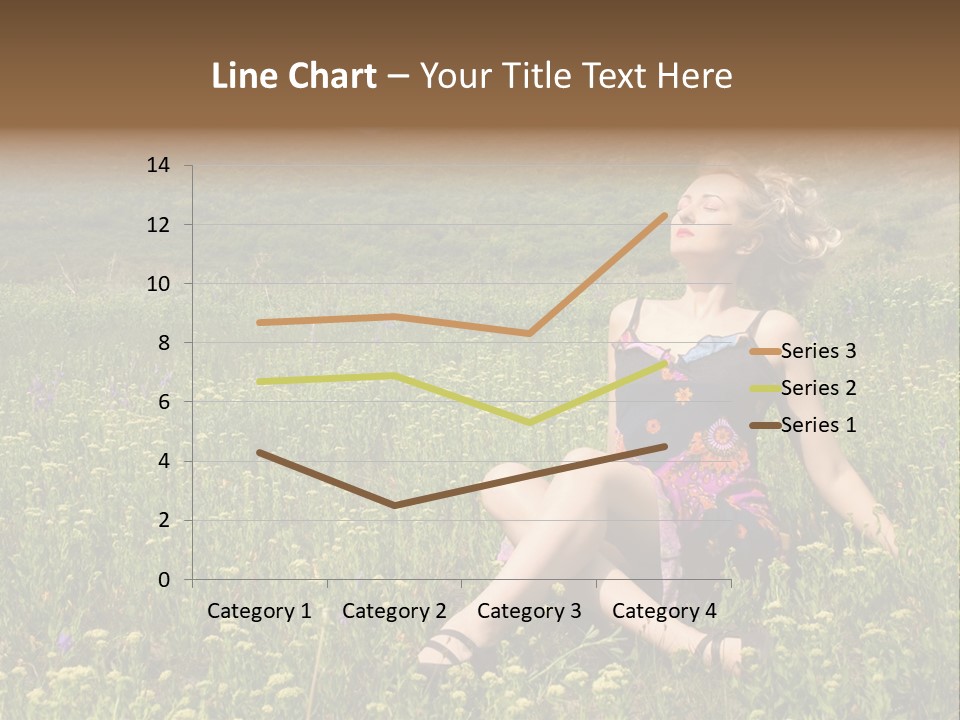 Woman Resting Sitting PowerPoint Template