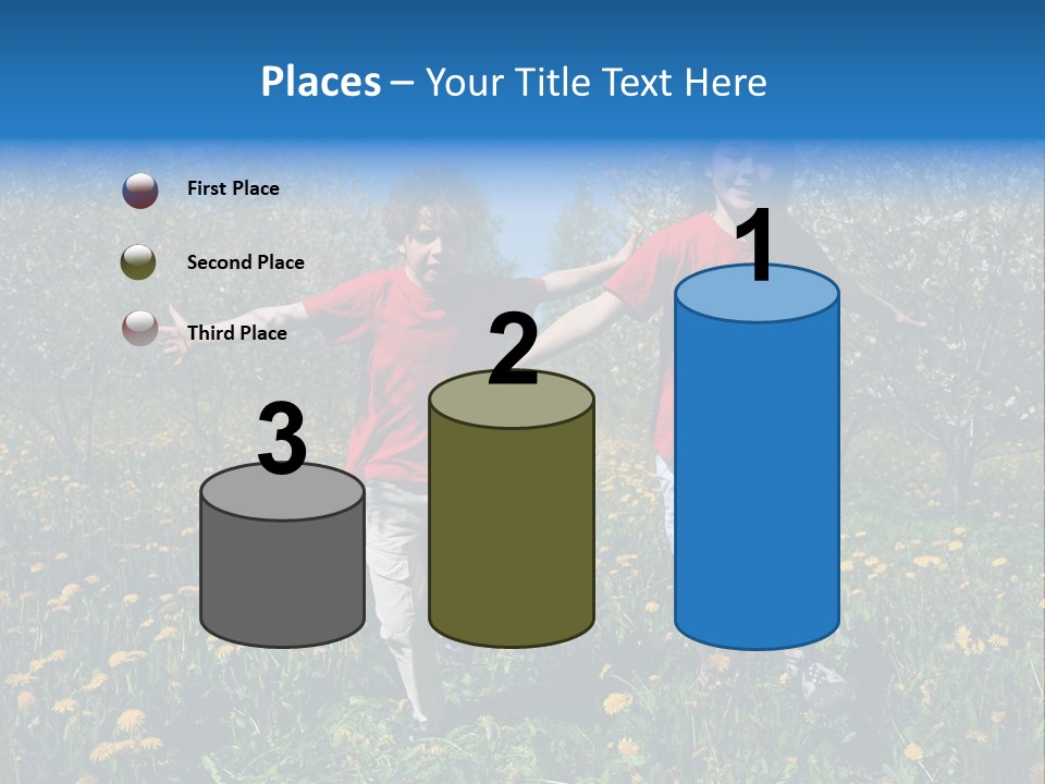 Run Sky Success PowerPoint Template