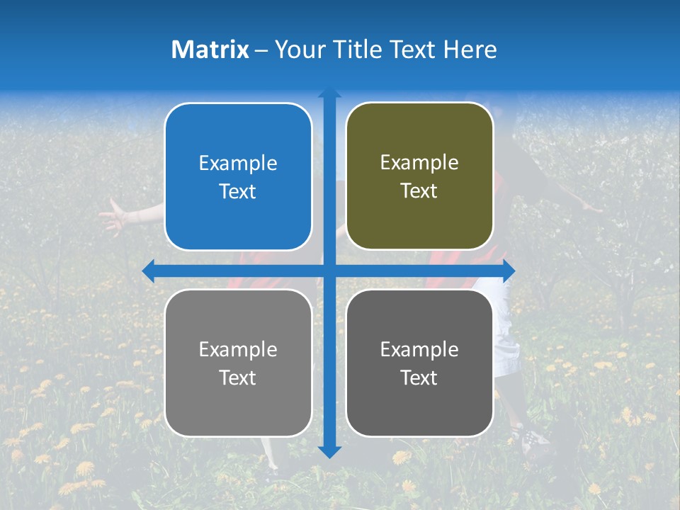 Run Sky Success PowerPoint Template