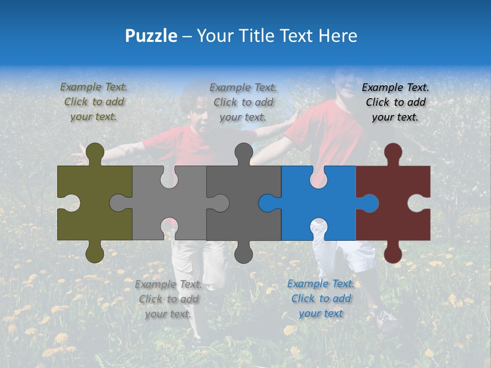 Run Sky Success PowerPoint Template