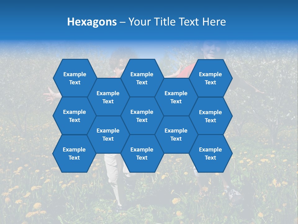 Run Sky Success PowerPoint Template