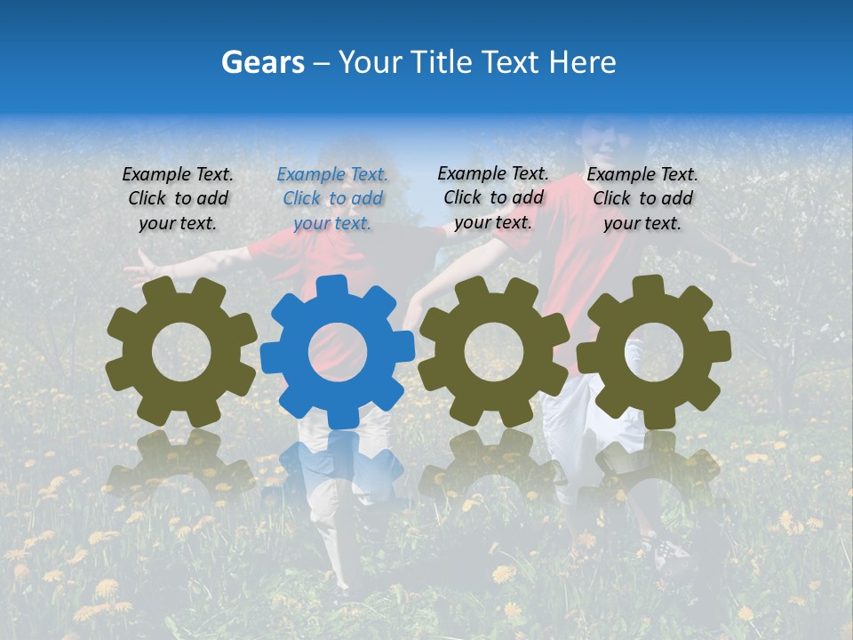 Run Sky Success PowerPoint Template