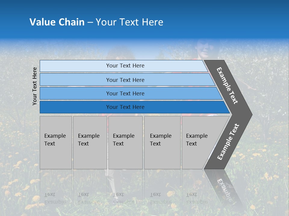 Run Sky Success PowerPoint Template