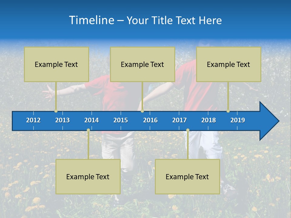 Run Sky Success PowerPoint Template